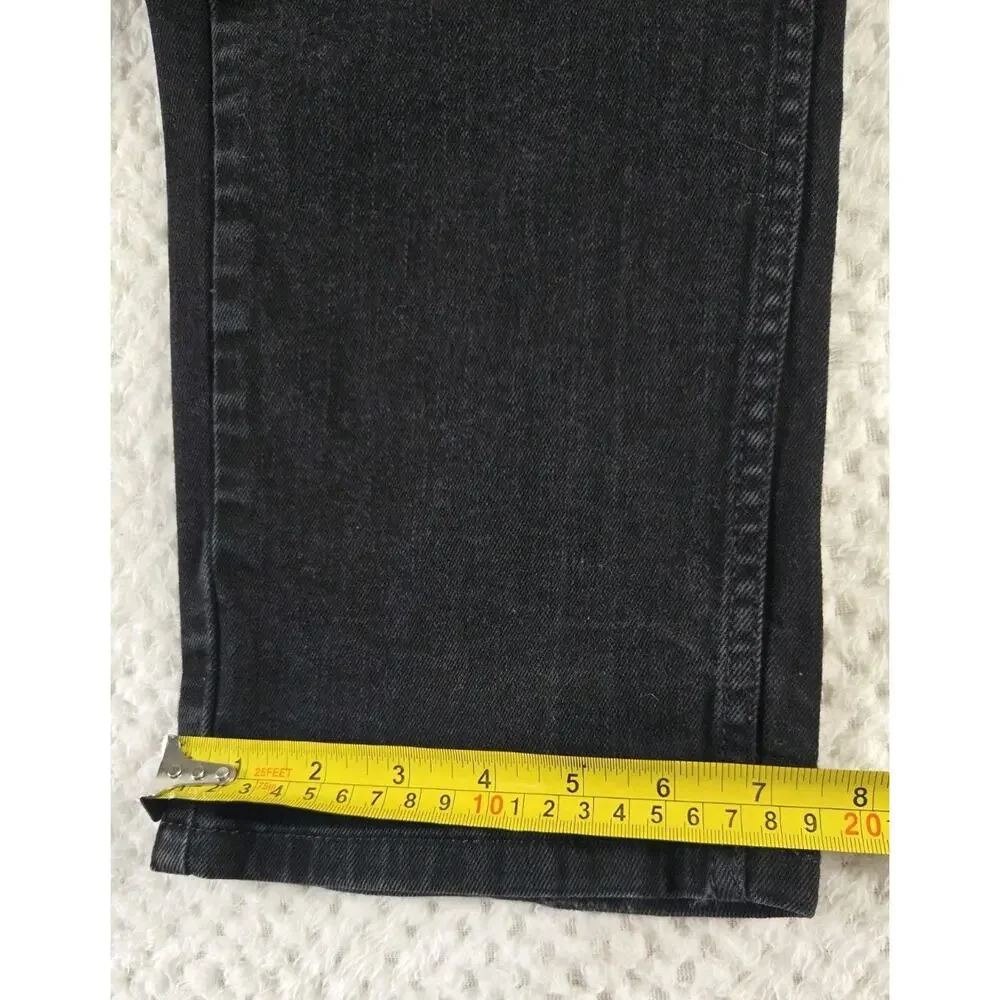 Levi's 559 Relaxed Straight Jeans Mens 34x30 Black Dark Wash Denim Pants #0126